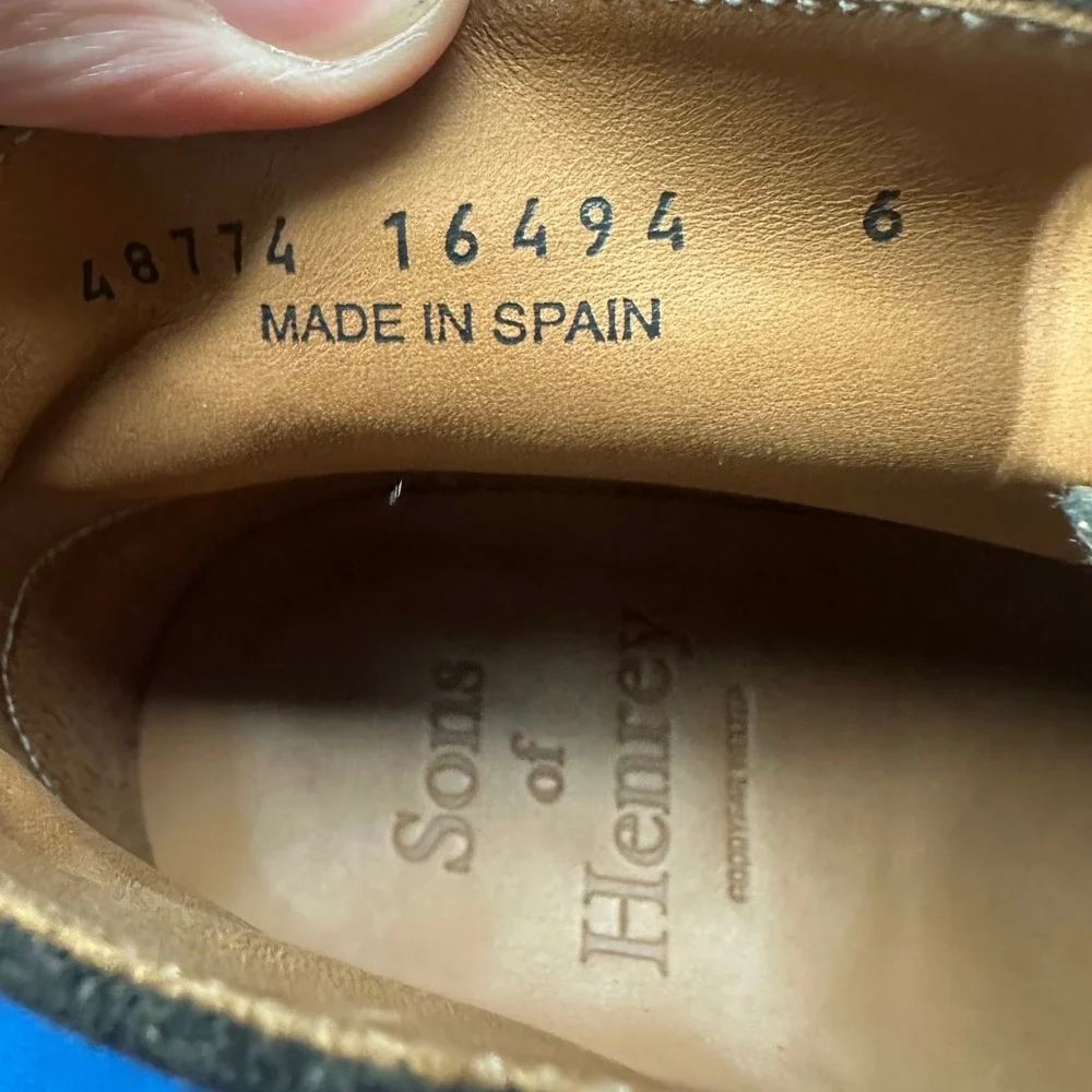 Sons of Henry Ambly Chukka Dark Olive Suede Goodyear Welted Spain Mens Sz 7 $460